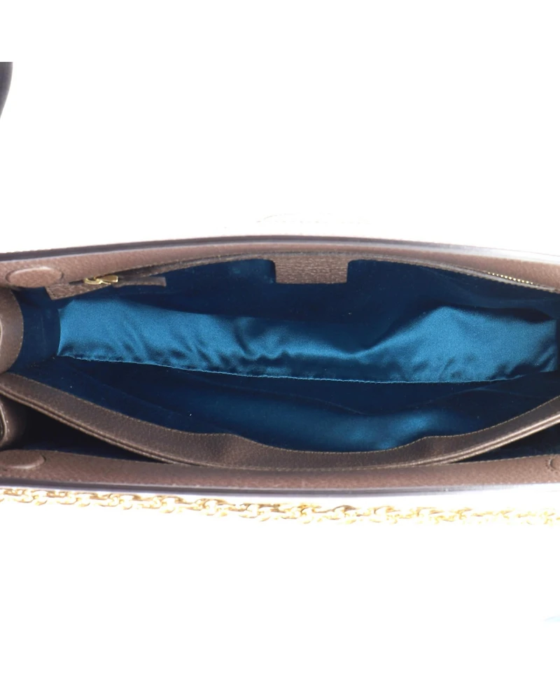 Pre-Owned Gucci Medium Ophidia Chain Shoulder Bag Gg Coated Canvas