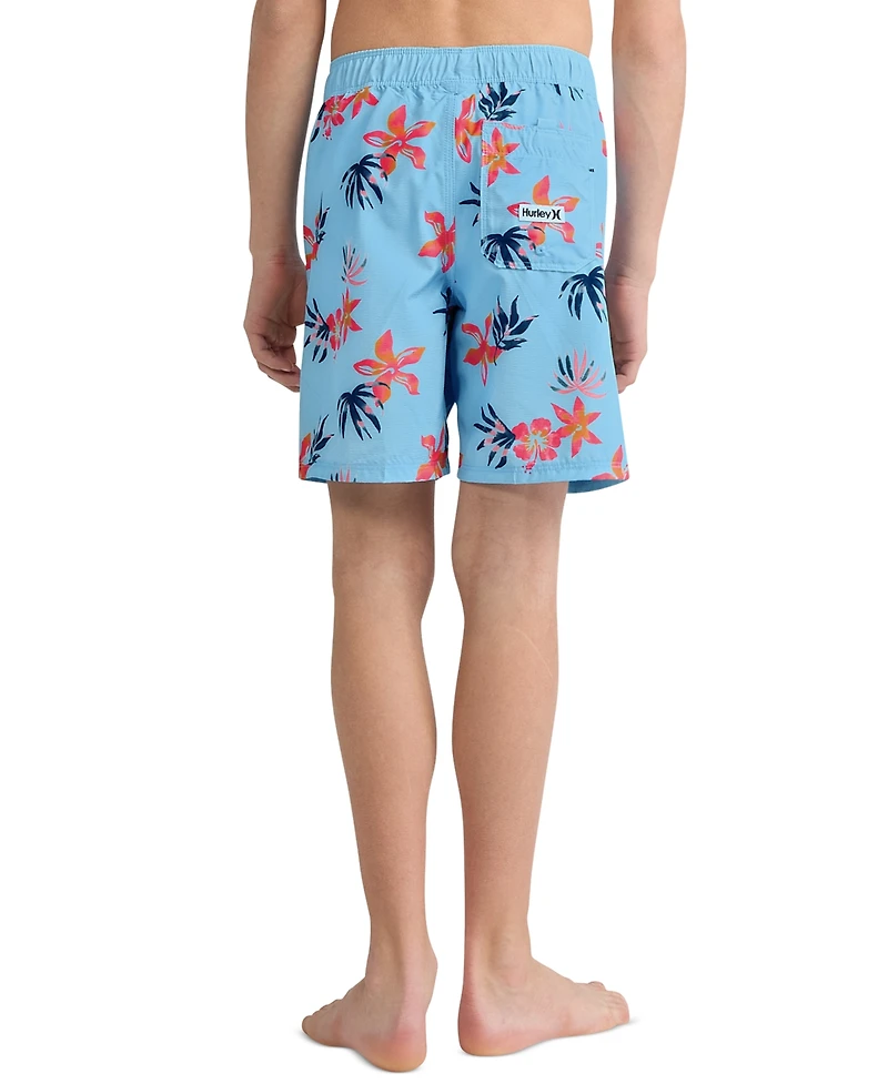 Hurley Boys' 8-18 Floral Pull-On Swim Trunks
