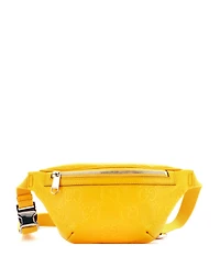 Pre-Owned Gucci Small Belt Bag Gg Embossed Perforated Leather