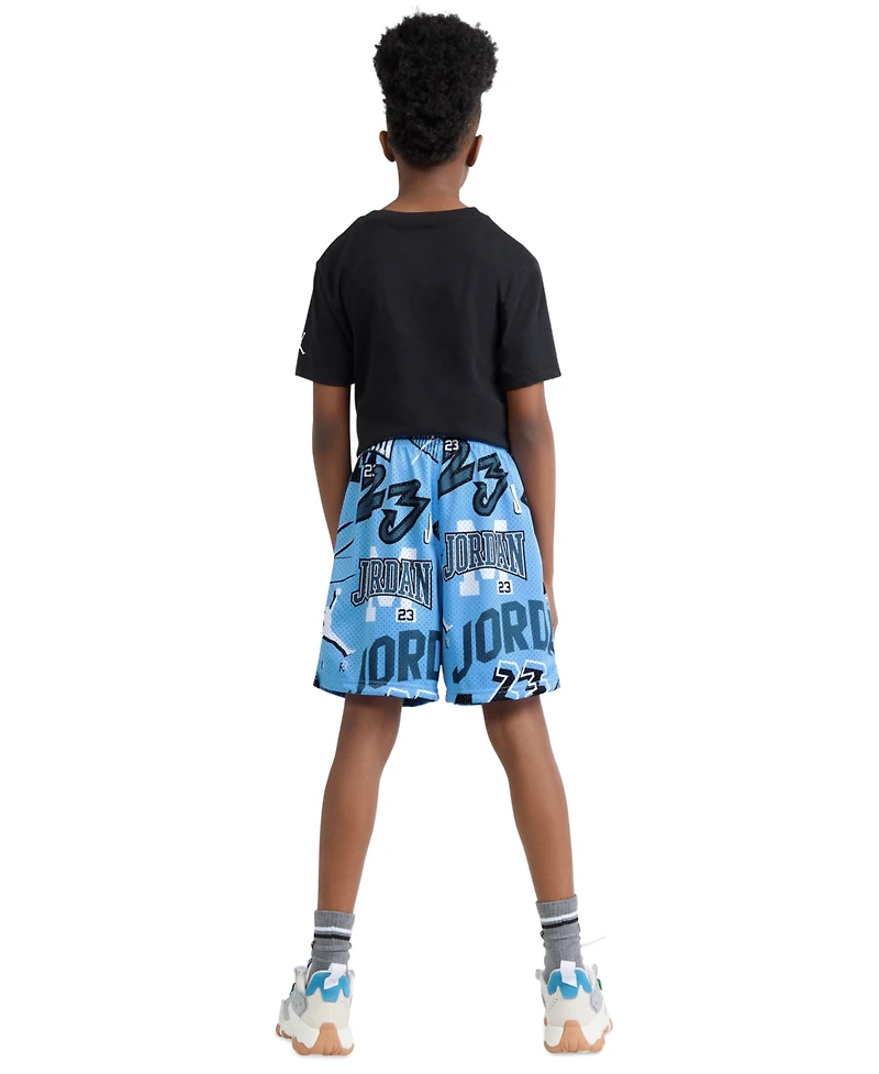 Jordan Boys' 8-18 Dynasty Printed Elastic Waist Shorts
