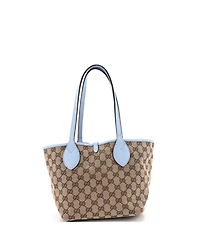Pre-Owned Gucci Small Reversible Totissima Shopping Tote Leather and Gg Canvas