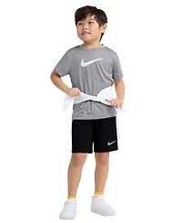 Nike Little Boys Dri-fit Swoosh T-Shirt & Shorts, 2 Piece Set
