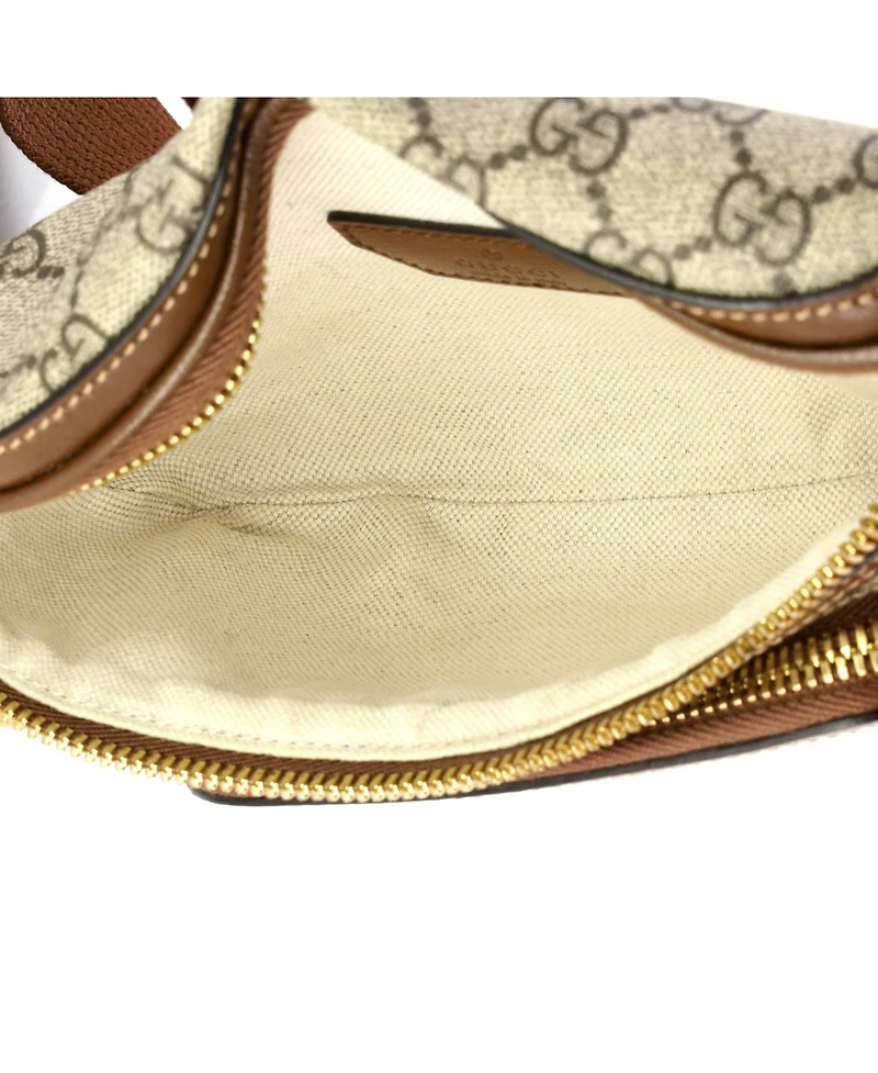 Pre-Owned Gucci Large Interlocking G Patch Belt Bag Gg Coated Canvas