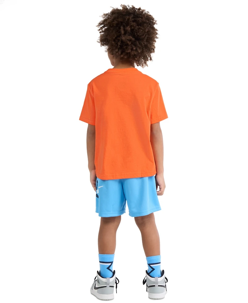 Jordan Boys 2T-7 Jumpman Air Embroidered Short Sleeve T-Shirt