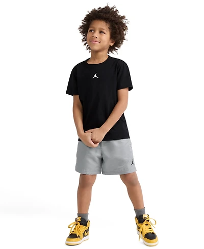Jordan Little Boys Dri-fit Jumpman Woven Play Jersey T-Shirt & Mesh Shorts, 2 Piece Set
