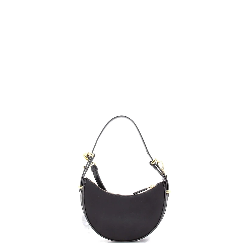 Pre-Owned Prada Small Arque Half Moon Hobo Tessuto