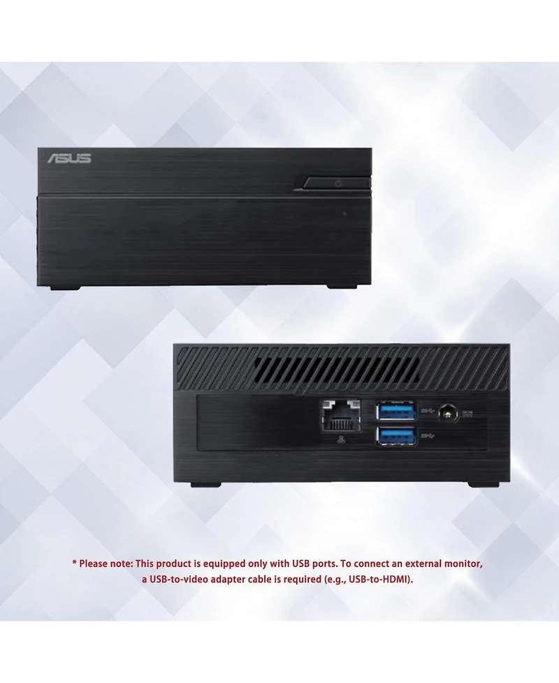 Asus ExpertCenter Mini Desktop Intel Celeron 8GB Ram Intel Uhd Graphics 64GB eMMC + 256GB Ssd Storage Windows 11 Pro