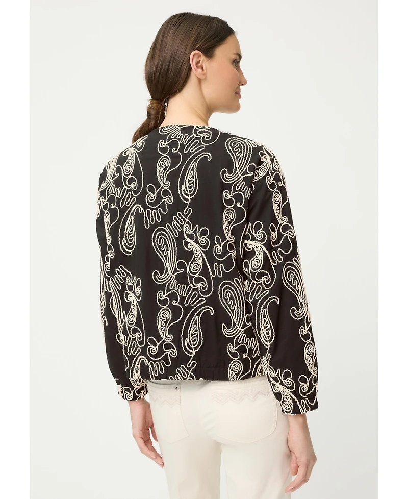 Olsen Women's Embroidered Indoor Jacket