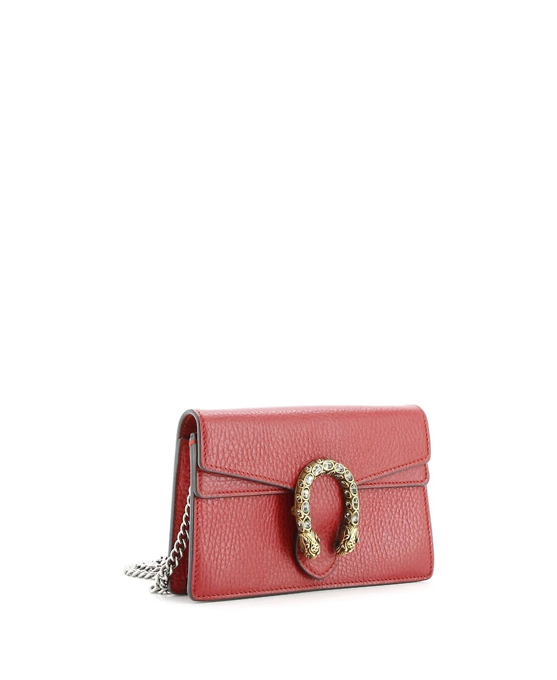 Pre-Owned Gucci Super Mini Dionysus Bag Leather