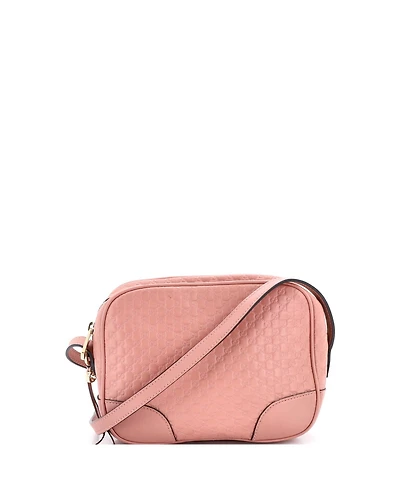Pre-Owned Gucci Mini Bree Disco Crossbody Bag Microguccissima Leather