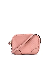 Pre-Owned Gucci Mini Bree Disco Crossbody Bag Microguccissima Leather