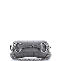 Pre-Owned Gucci Small Horsebit Chain Shoulder Bag Vertical Quilted Leather