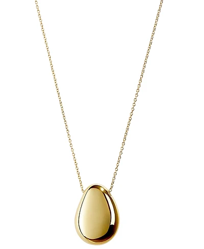 Ana Luisa 14k Gold-Plated Pebble Blue Marble Pendant Necklace