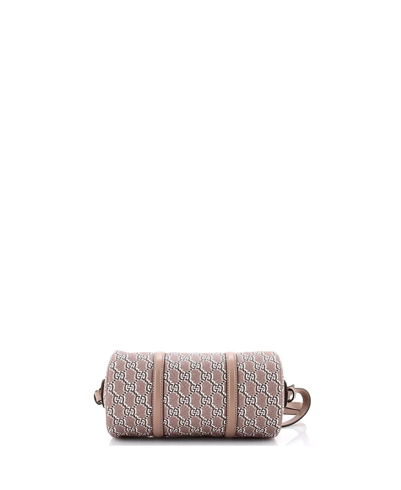 Pre-Owned Gucci Small Convertible Duffle Bag Gg Shadow Coated Canvas
