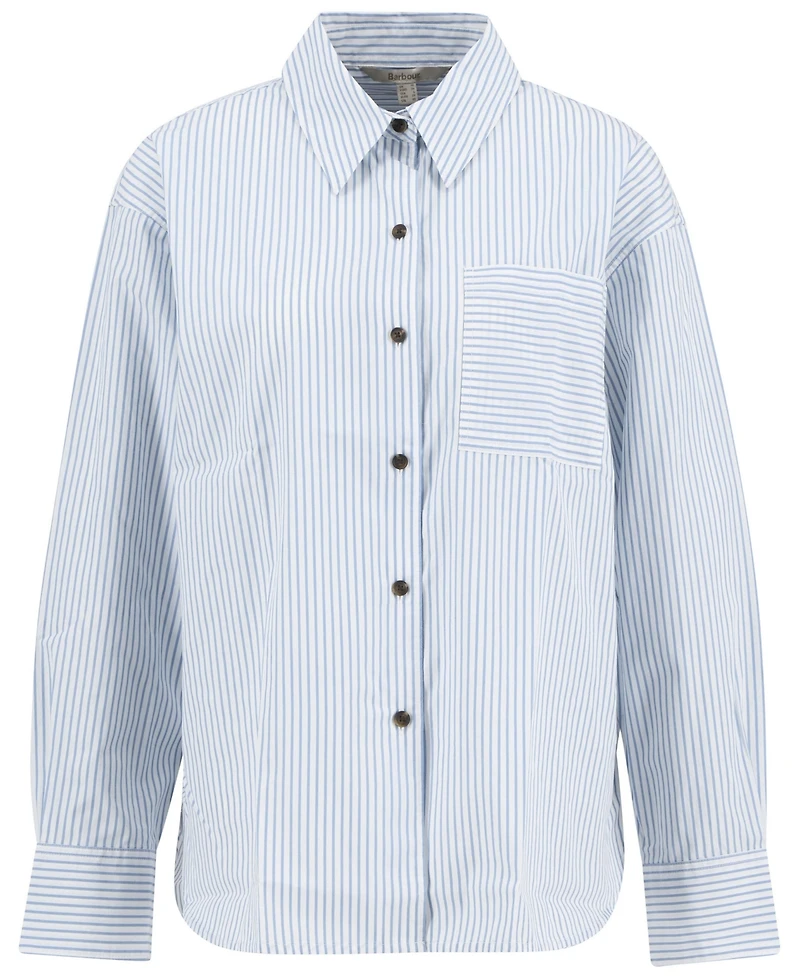 Barbour Women's Polly Striped Pointed Collar Cotton Shirt