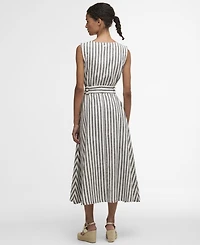 Barbour Women's Inez Sleeveless Striped Midi Dress