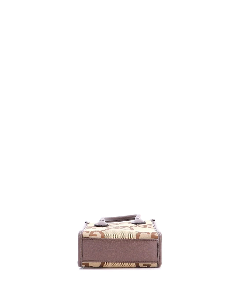 Pre-Owned Gucci Mini Vertical Tote Jumbo Gg Canvas
