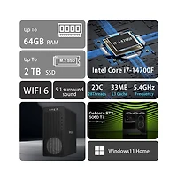 Hp Omen 16L Tower Desktop Intel Core i7 16GB Ram Nvidia GeForce Rtx 5060 Ti 1TB Ssd Storage Windows 11 Home