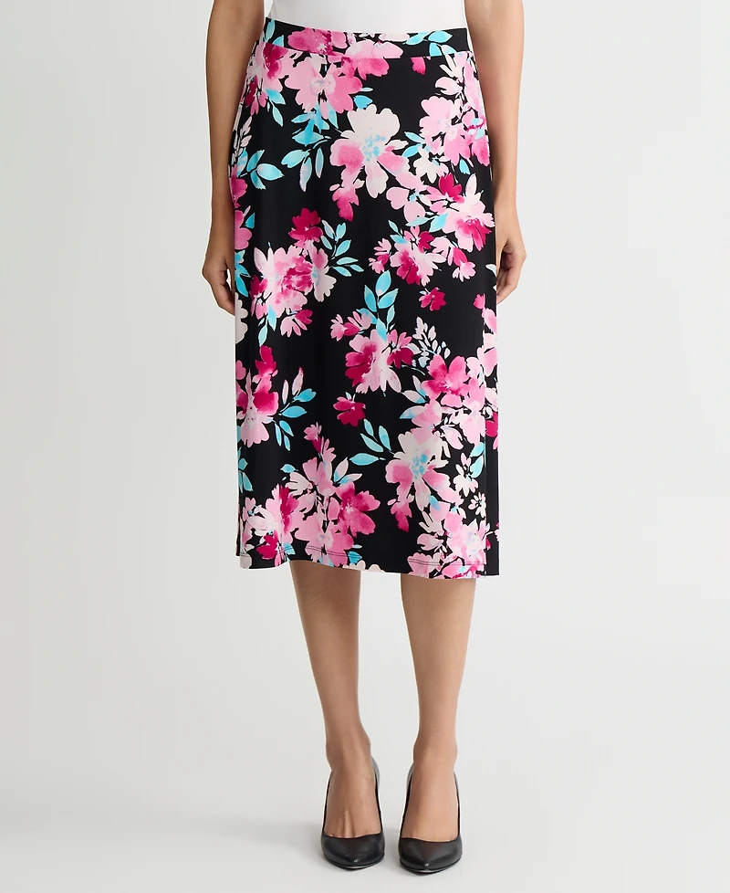 Kasper Women's Printed A-Line Skirt