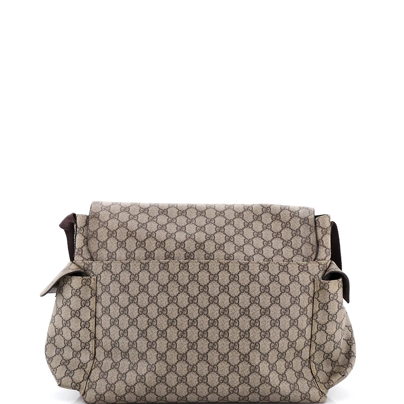 Pre-Owned Gucci Diaper Bag Gg Coated Canvas