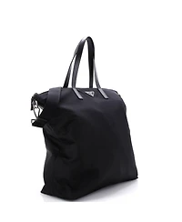Pre-Owned Prada Large Vela Zip Top Convertible Tote Tessuto