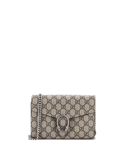 Pre-Owned Gucci Small Dionysus Chain Wallet Gg Coated Canvas