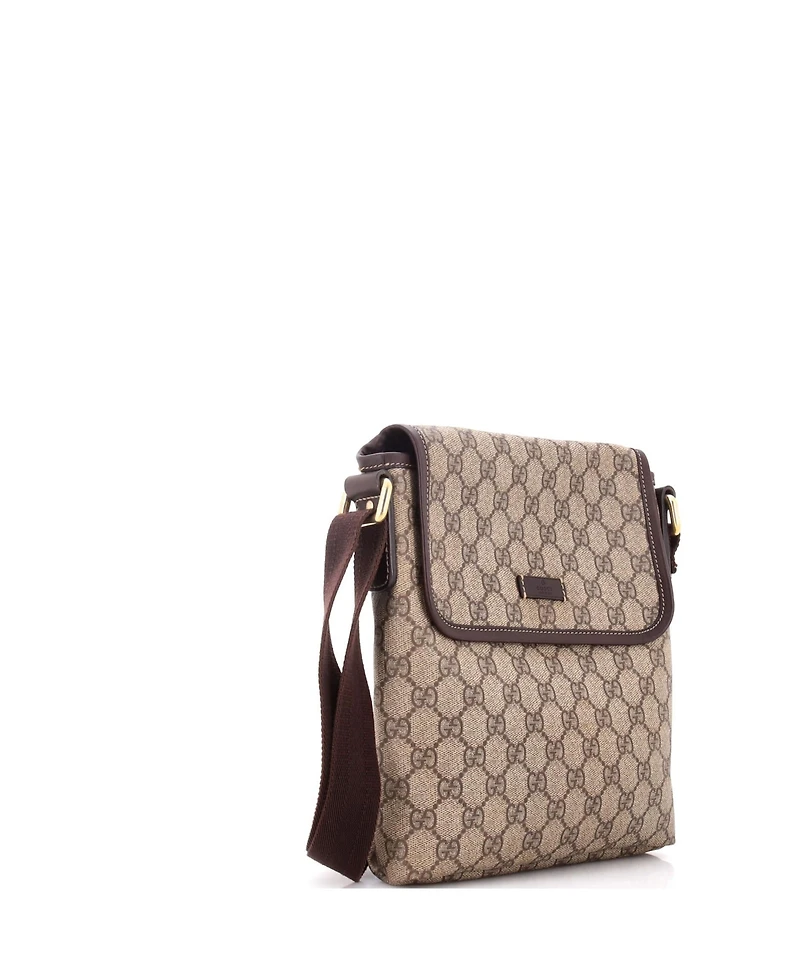 Pre-Owned Gucci Small Flap Messenger Gg Coated Canvas