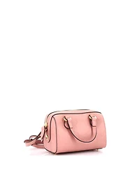 Pre-Owned Gucci Super Mini Convertible Boston Bag Jumbo Gg Embossed Leather