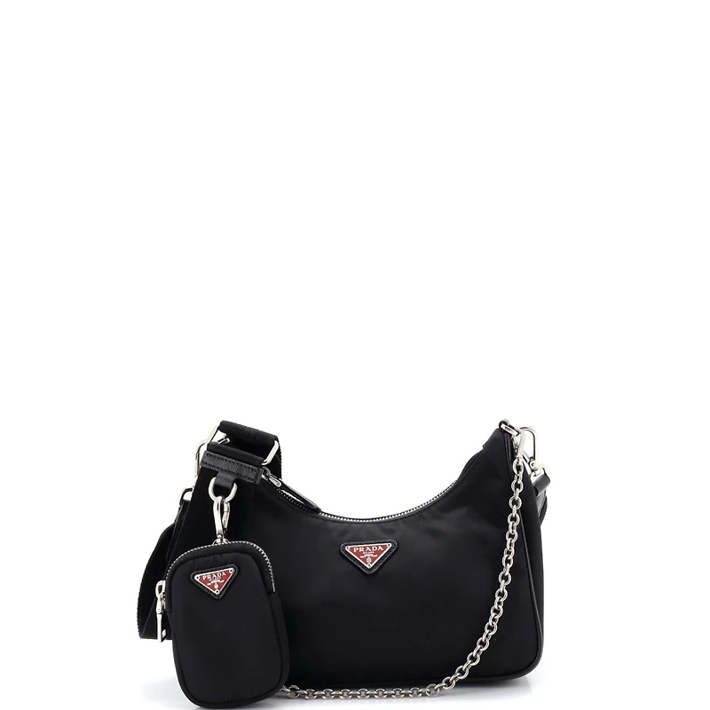 Pre-Owned Prada Small Re-Edition 2005 Shoulder Bag Tessuto