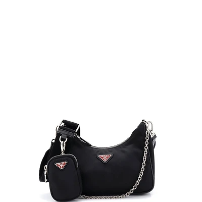 Pre-Owned Prada Small Re-Edition 2005 Shoulder Bag Tessuto