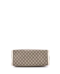 Pre-Owned Gucci Medium Padlock Chain Tote Gg Coated Canvas with Leather