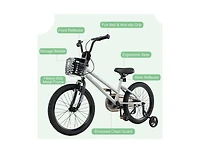 Hongge Kids Bike Adjustable with Transparent Chain Cover