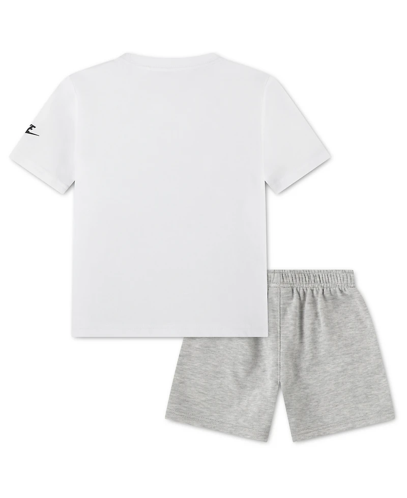 Nike Toddler Boys' 2T-4T Short-Sleeve T-Shirt and French Terry Shorts, 2-Piece Set