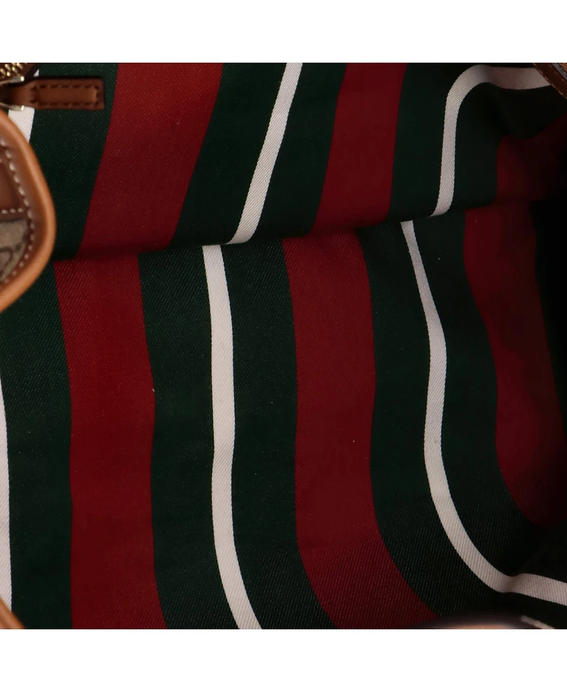 Pre-Owned Gucci Maxi Emblem Tote Gg Coated Canvas
