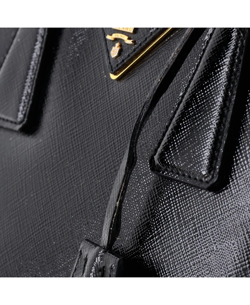 Pre-Owned Prada Small Promenade Bag Vernice Saffiano Leather