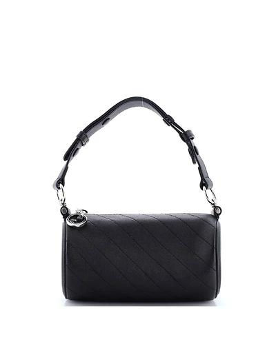 Pre-Owned Gucci Mini Blondie Shoulder Bag Diagonal Quilted Leather