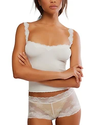Free People Women's Spring Fever Lace Shortie Boyshorts