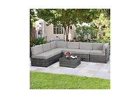 Aecojoy 7 Piece Outdoor Patio Furniture Set