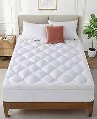 Unikome Waterproof Diamond-Quilted Ultra Plush Mattress Pad