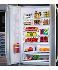 Sorbus Large Stackable Open Front Storage Bins - For Pantry