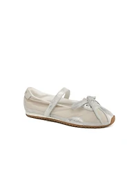 JSlides Women's Pavia Nylon and Suede Mary Jane Sneaker