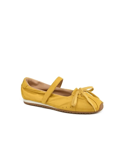 JSlides Women's Pavia Nylon and Suede Mary Jane Sneaker