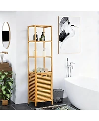 Yigii Tilt Out Laundry Hamper Storage Shelves Removable Basket