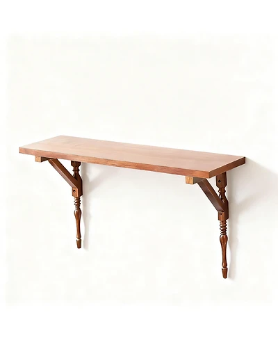 Yigii Floating Shelves Wall Mounted 23.8" Vintage Storage Shelf