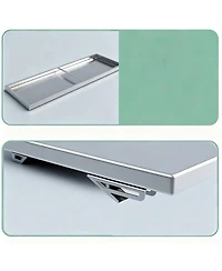 Yigii 23.6x16in Stainless Steel Folding Wall Shelf Kitchen Garage Laundry Utility Room