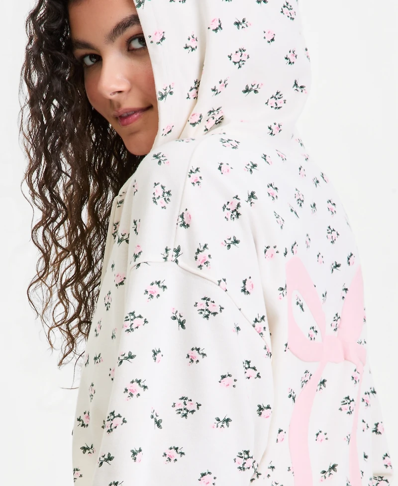 Rebel Veil Juniors' Full-Zip Printed Hoodie