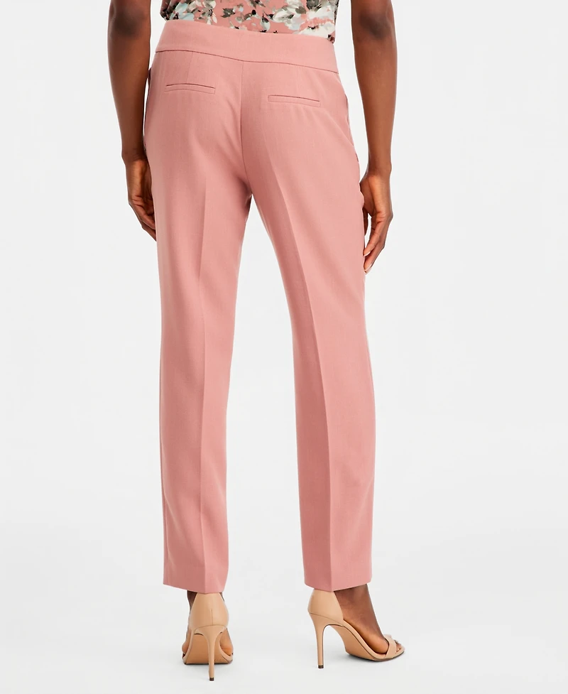 Kasper Women's Fly-Front Slim Pants