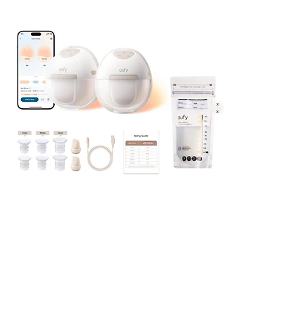 eufy Security Wearable Breast Pump E20 with Milk Storage Bag (120 Pieces)
