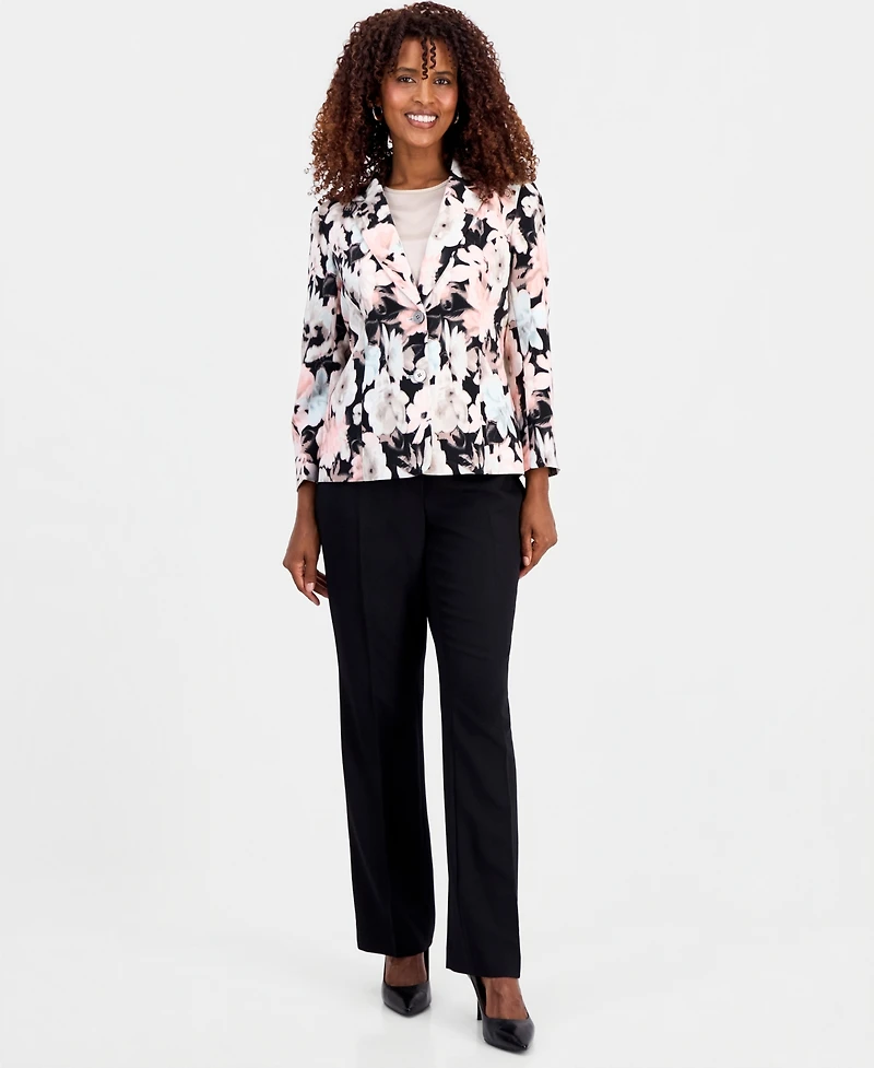 Kasper Women's Printed Two-Button Blazer