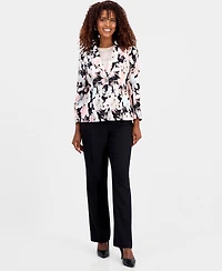 Kasper Women's Printed Two-Button Blazer